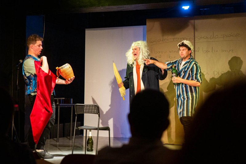 Volný večer - Tomáš Žilinský, Daniel Gajdoš a Jakub Zelinka - foto: Kuba Jíra 