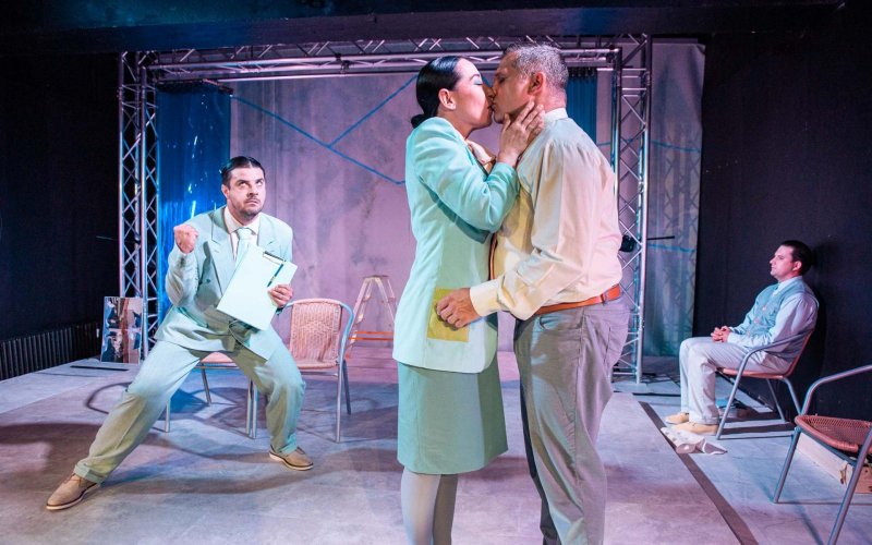 Ošklivec - Lukáš Matěj, Jitka Hlaváčová, David Vaculík a Jakub Zelinka - foto: Kuba Jíra 