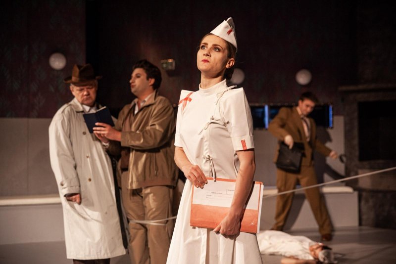 Fyzikové - Kateřina Michejdová a za ní Martin Vrtáček, Jakub Zelinka a Pavel Šupina - foto: Kuba Jíra 