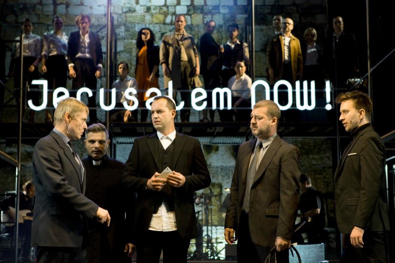 Jesus Christ Superstar - Pavel Hromádka, David Vaculík, Jiří Hejcman, Petr Čagánek a Pavel Šupina - foto: Marek Malůšek 