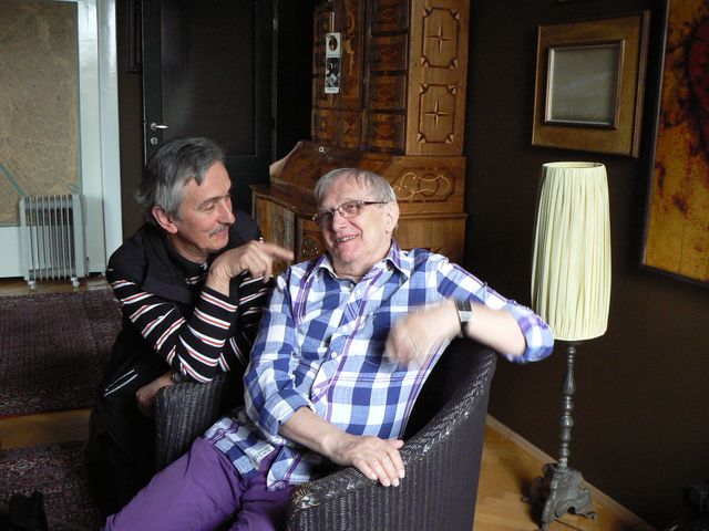 Igor Stránský, Jiří Suchý, březen 2012 - foto Libor Vodička