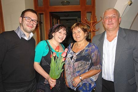 Josef Kubáník, Monika Horká a manželé Maláčovi v Hotelu Slunce - foto týdeník DDsK