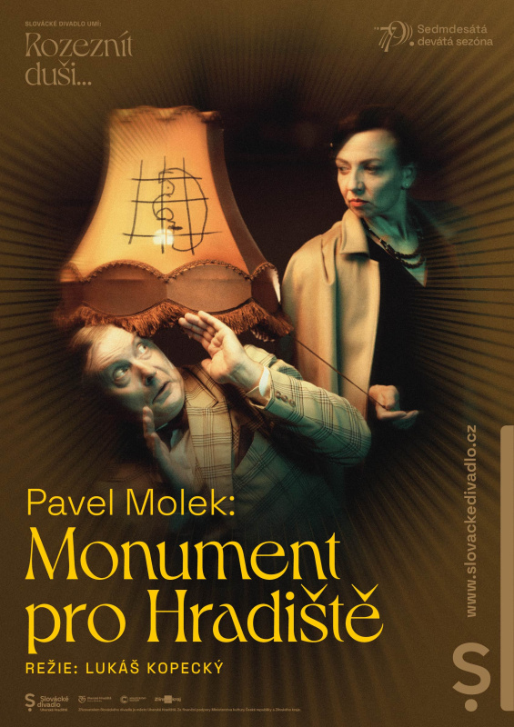 Plakát k inscenaci Monument pro Hradiště
