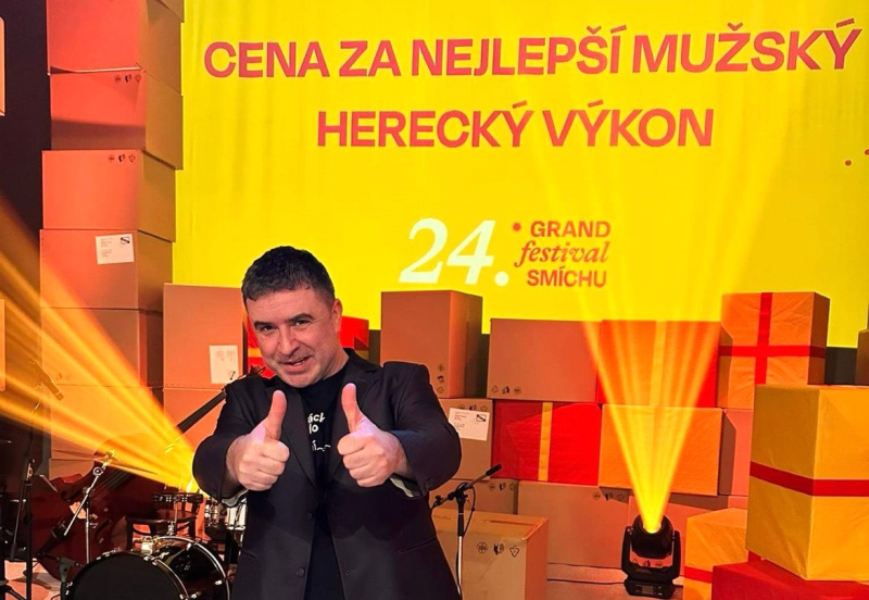 Oblíbený herec si cenu odvezl z Grand Festivalu smíchu