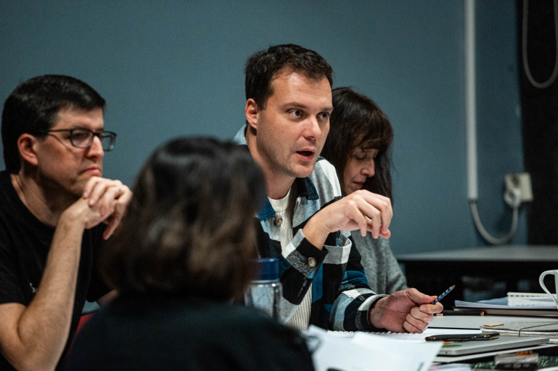 Režisér Lukáš Kopecký vpravo, autor Pavel Molek vlevo