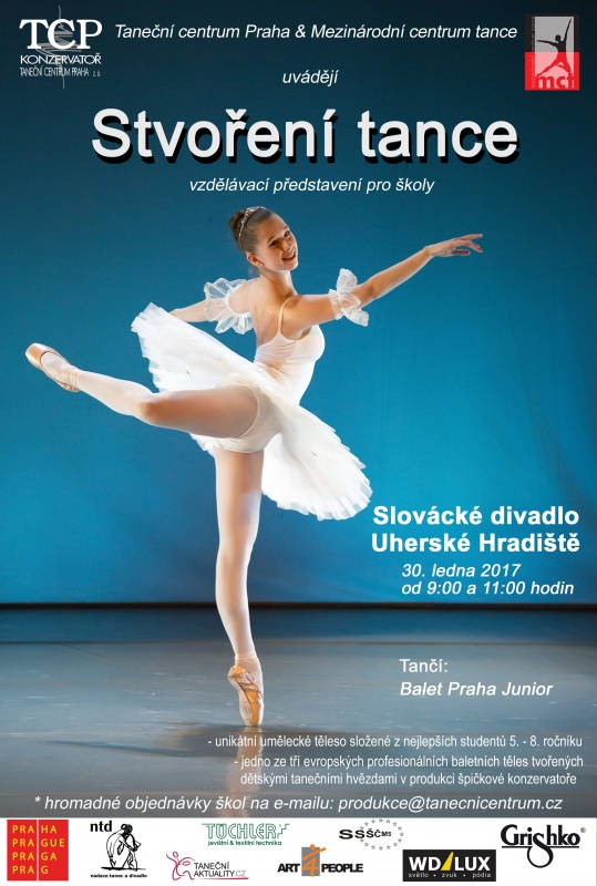 Stvoření tance - plakát, Taneční centrum Praha