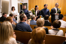 Teror -  premiéra_Jitka Janečková, Zdeněk Trčálek, Tereza Novotná, Jakub Zelinka a Josef Kubáník_foto: Filip Fojtík